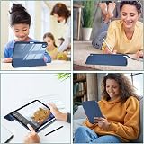 ProCase iPad 11 11-inch 10.9-inch Case 2025 2022 Pencil Holder Clear Back Navy view 9