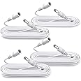 ANLINK 4 Pack 10ft/10ft/6ft/3ft DC Power Extension Cable, 3M/3M/2M/1M DC 12V Power Adapter Extension Cord for CCTV Security C