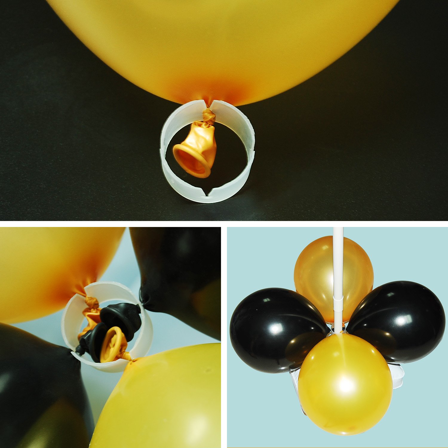 Black Friday 2 Set Balloon Column Kit Base Stand And Pole 61 Inch