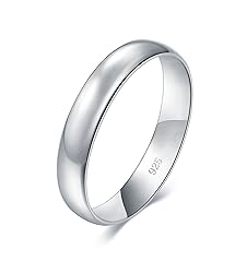 BORUO Silver Ring, 925 Pure Sterling Silver