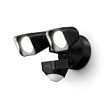 Ring Floodlight Wired — Motion-activated floodlight, bright LEDs, works with Amazon Sidewalk, Black
