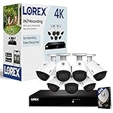 Lorex Fusion Series 4K 16-Channel 4TB Wired NVR System with 7 IP Bullet Cameras | Color Night Vision | Smart Motion Detection