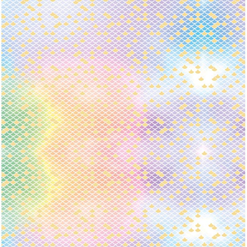 Décopatch - Ref FDA798C - Mermaid Scales Pattern Paper Pack - Each Sheet 30 x 40cm, Pack of 20 Paper Sheets - Best Used With Décopach Glue & Varnish, Multicoloured