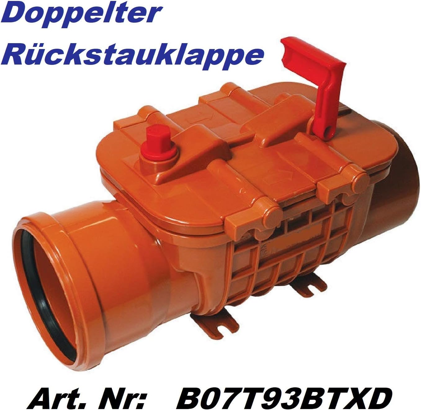 UZMAN Backflow Seal DN110 with Spirit Level and Lockable Stainless Steel Backflow Flap, Backflow Protection, Backstop Valve - Image 5
