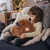 Mewaii 8 Inch Highland Cow Plush Pillow Cuddle Toy Soft Toy view 5