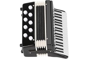 Aumotop Beautiful Miniature Accordion Model Display with Lifelike Look Durable Plastic & Metal Accordion Decoration for Home 