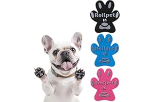 Roilpet Dog Paw Pads for Traction, Anti-Slip Toe Grips for Dogs from Slipping On Hardwood Floors, Stronger Self-Adhesive Paw Pad Protector for Senior Dogs, (12 Sets - 48 Pads, Multicolor) M