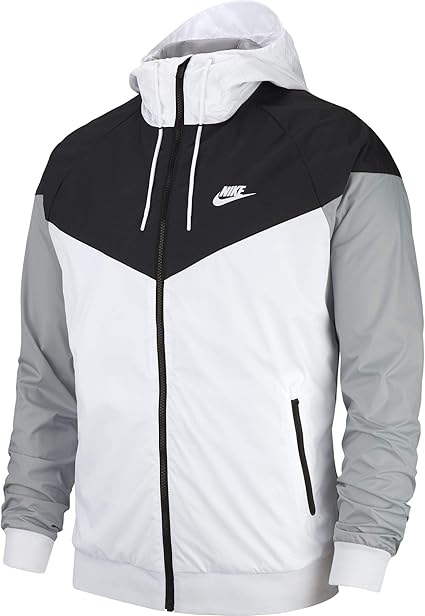nike windrunner white black wolf grey