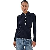 Nackiye Women's Sugarman Knit Long Sleeve Polo