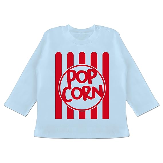 Karneval und Fasching Baby - Popcorn Karneval Kostüm - Baby T-Shirt Langarm
