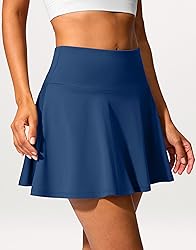 SANTINY 14" Tennis Skirt Golf Skorts with Pockets
