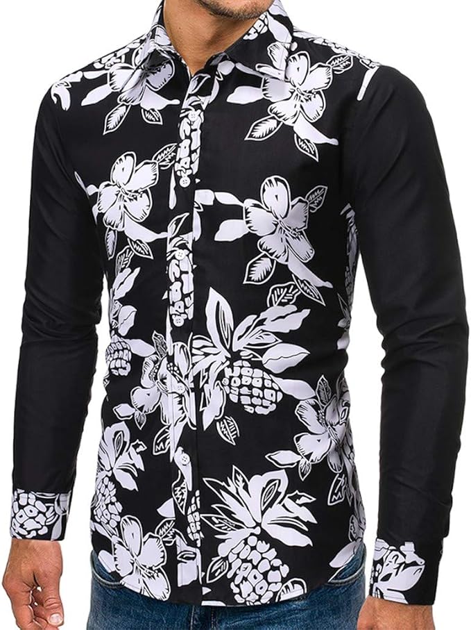 hawaiian dress shirt long sleeve