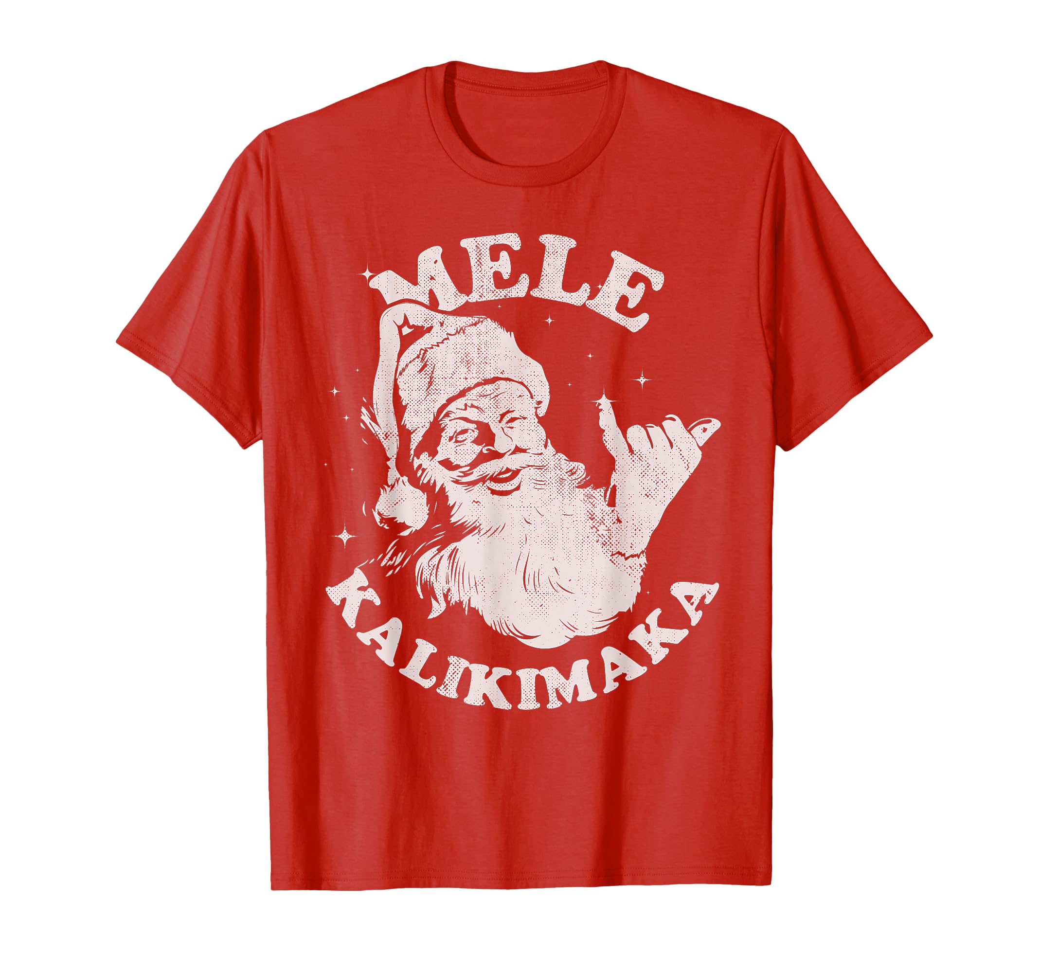 Photo 1 of ** green, small*
Retro Christmas Surf, Mele Kalikimaka Santa Shaka Hawaii T-Shirt