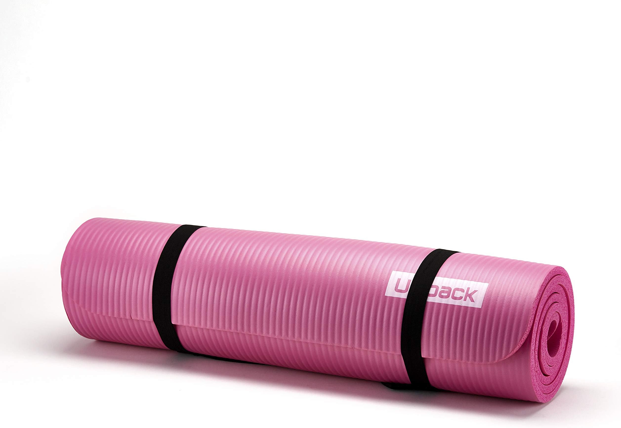 Unipack Yoga Mat with Carrying Strap-Premium Extra Thick NBR Non Slip Fitness Exercise Pilates Mat 72" L x 24" W x10mm