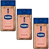 Vaseline Glazed and Glisten Sunlit Glow Body Gel Oil, Ultra-Hydrating Lipids with 100% Pure Cocoa Butter and Shimmering Oil, Vanilla Cocoa Scent, 1.69 Fl Oz, 3 Pack