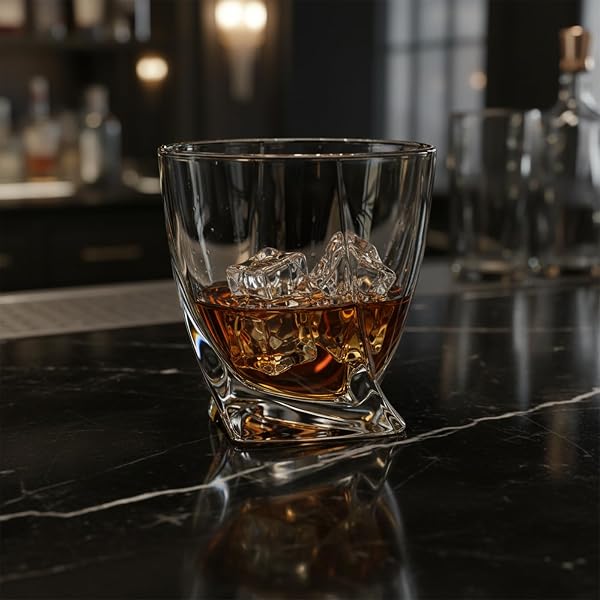 ZEXOLAP 9, 10, 11 OZ OLD FASHIONED WHISKEY GLASSES – BOURBON, LIQUOR AND COCKTAIL DRINKS STYLE,SCOTCH GLASSES,BAR TUMBLER SET OF 6
