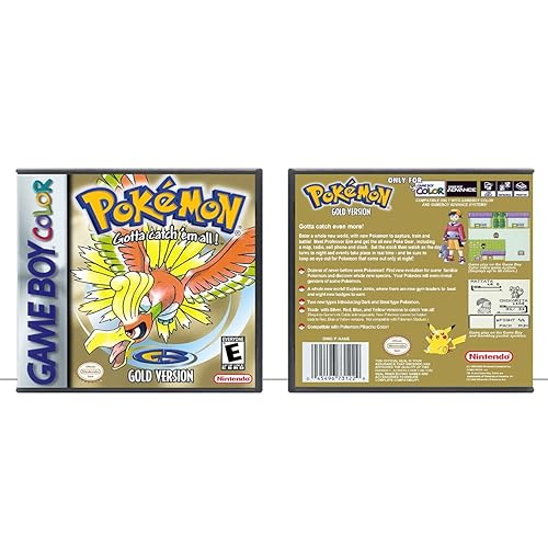 Amazon Com Pokemon Gold Gameboy Color Game Case Only Handmade