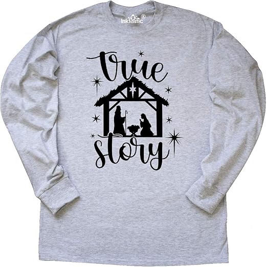 Amazon.com inktastic True Story Christmas Nativity Long Sleeve T