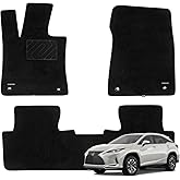 WENNEBIRD Superior Carpet Floor Mats for 2016-2022 Lexus RX, 0.5-Inch Ultra-Thick, Noise-Reducing, All-Weather Waterproof Anti-Slip – 3-Pc Set