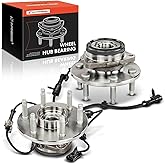A-Premium 2 x Front Wheel Bearing and Hub Assembly with 6-Lug Compatible with AWD/4WD Chevy GMC Cadillac - 1999-2007 - Silverado 1500 Sierra Avalanche Suburban Yukon XL 1500 Escalade ESV EXT