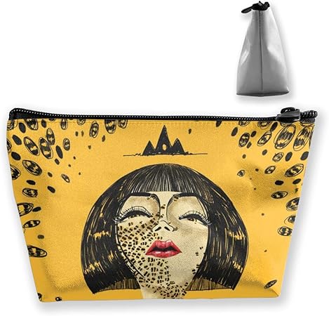 Amazon 化粧ポーチ かわいい 少女 イラスト メイクポーチ コスメポーチ 立ちます 収納 小物入れ かわいい 軽い 軽量 防水 便利 おしゃれ キャリーケース アイコス グロー コスメ 化粧ポーチ 通販