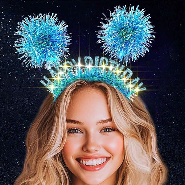 Amazon.com: GORTIN Light Up Birthday Headband LED Birthday  display picture 3