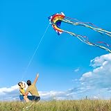 HONBO Rainbow Delta Kites for Adults Beginners Easy to Fly Kit view 3