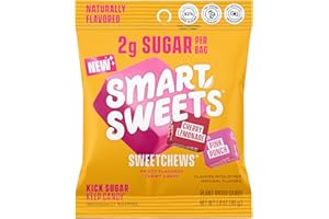 SmartSweets SweetChews, 1.6oz (Pack of 4), Candy With Low Sugar & Calorie, Healthy Snacks For Kids & Adults