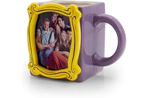 Silver Buffalo Friends in Frame Large Ceramic 3D Sculpted Mug, 20 Ounces