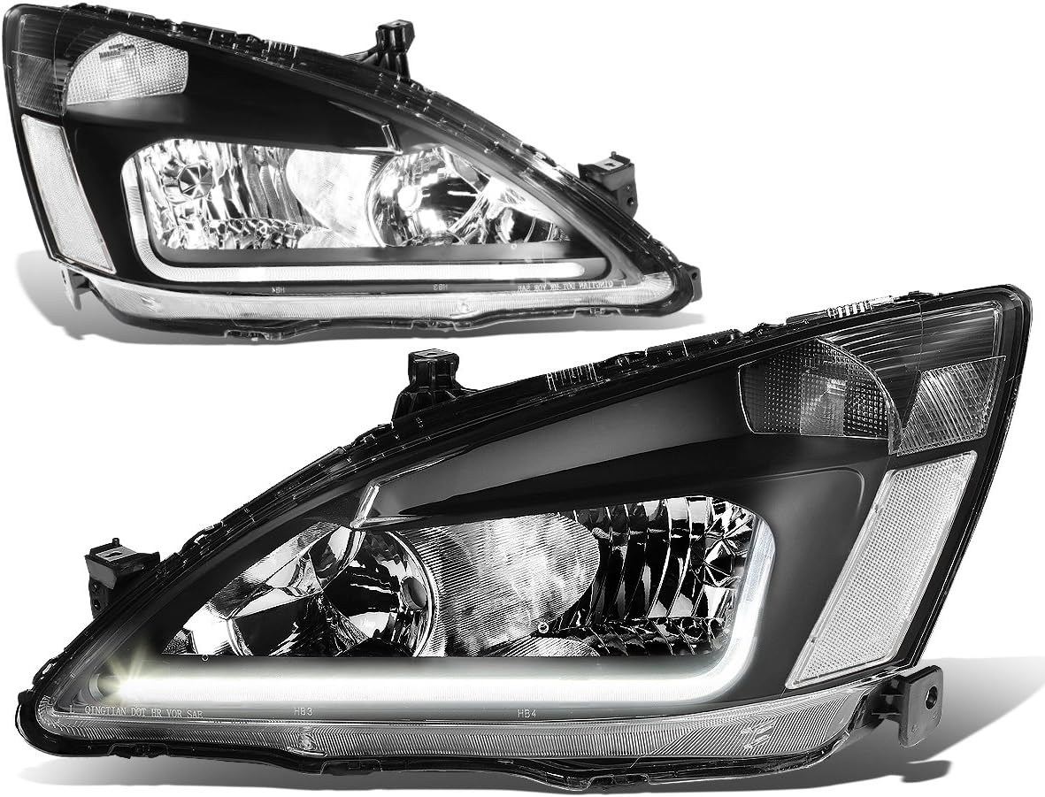 For 20032007 Honda Accord Replacement Clear LED DRL Projector