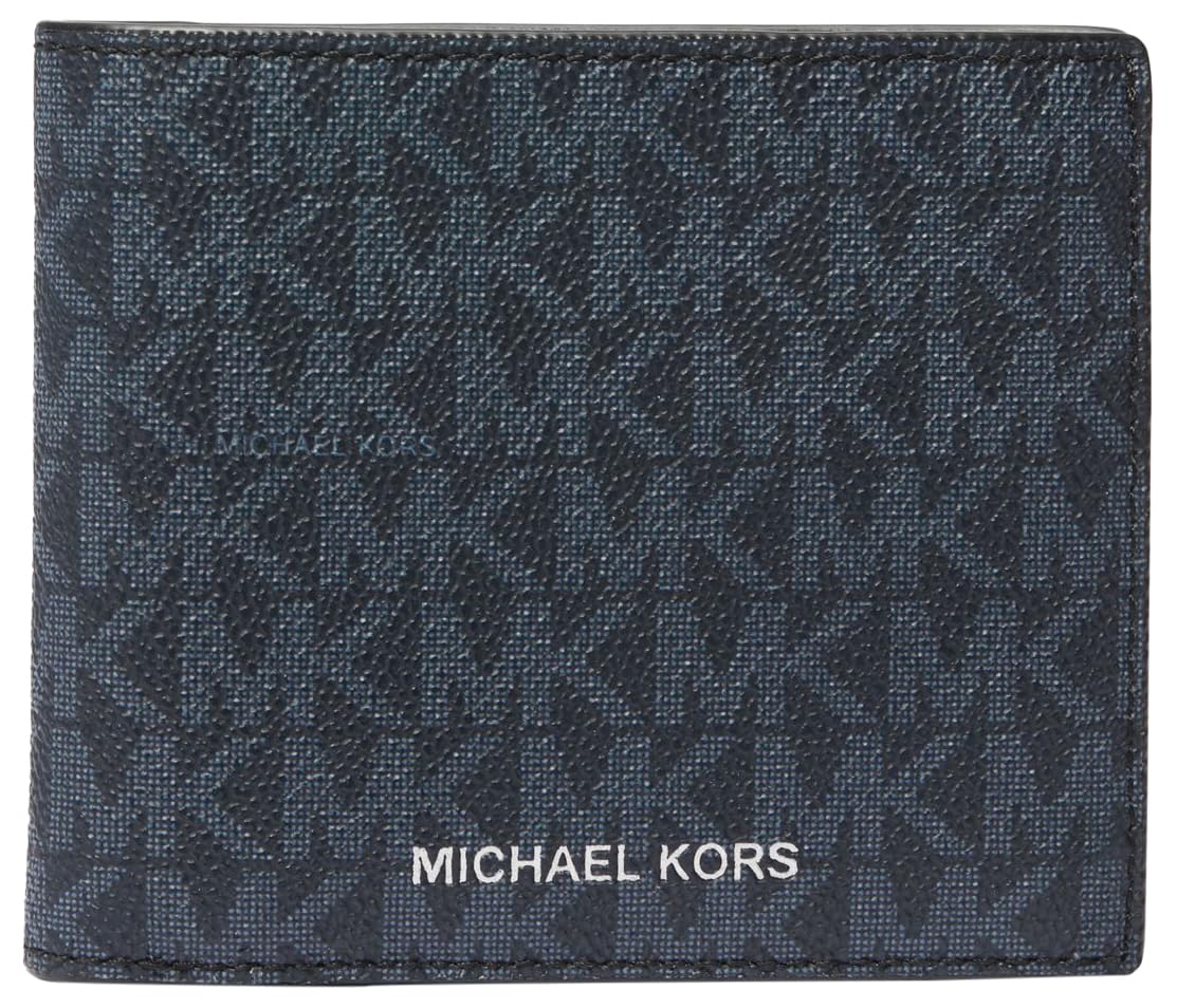 Michael Kors Men’s Hudson Billfold With ID, Admiral/Pale Blue, One Size
