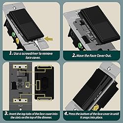 TOPGREENER Kalide Dimmer Light Switch, LED Dimmer