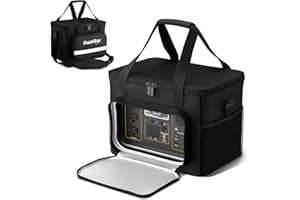 ScarabWrap Power Station Bag, 900D Waterproof, Reflective Strip, Fits Jackery/Anker 500/300, Camping, Fishing, RV