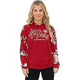 Zubaz NFL Teams Women's Lightweight Hoodie (XS - 3XL) - Vibrant Team Graphic Designs