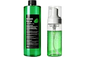 Yuelong 16.9oz Green Soap Tattoo with 7oz Foaming Bottle Kit, Ultra Concentrated Green Tattoo Soap for Tattoos Piercings Prof