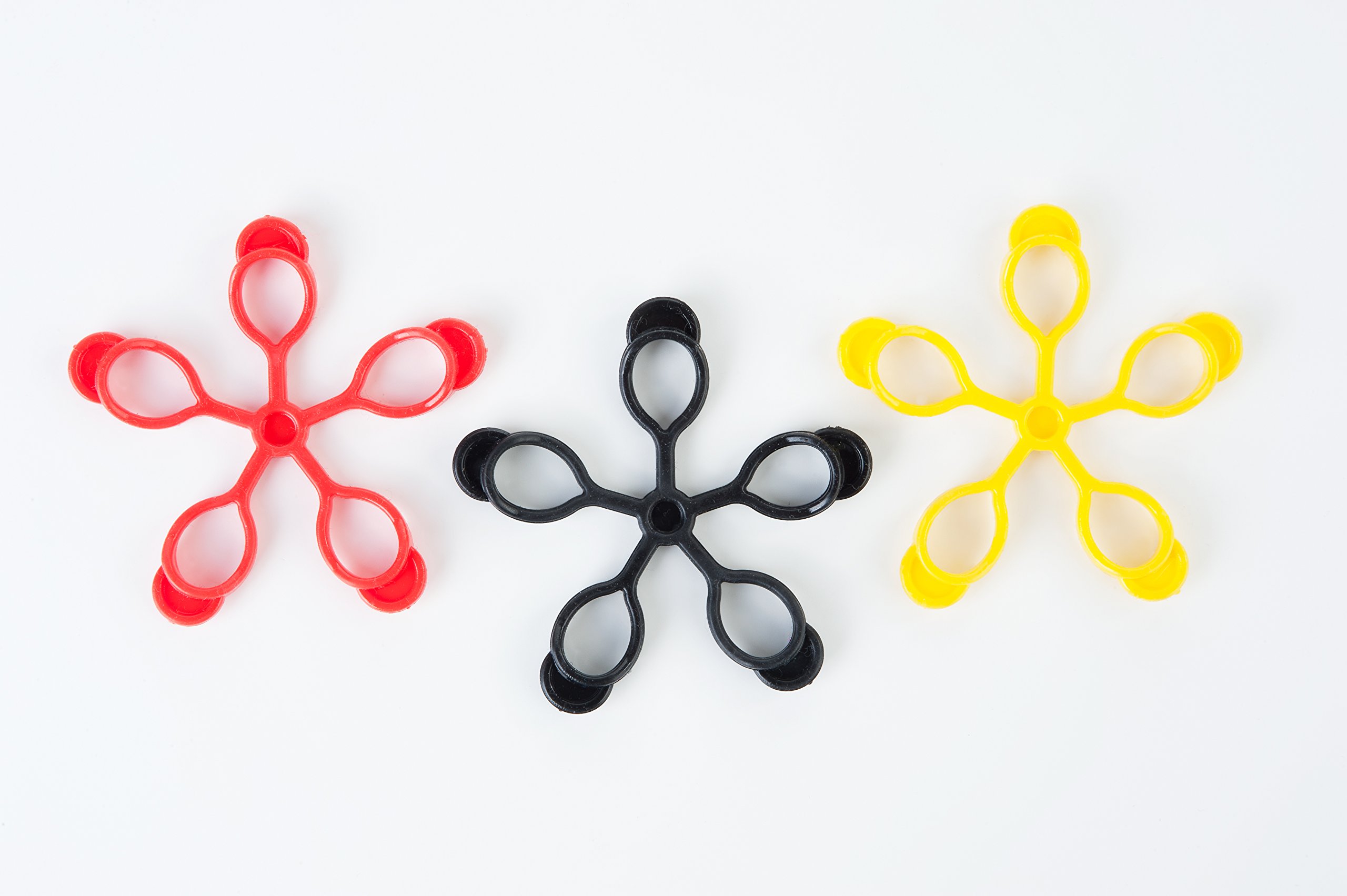Pure2Improve Jelly Finger (Pack of 3) - Black/Red/Yellow
