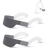 YBWM 2Packs Headgear with Arms Compatible with DreamWear Nasal Mask or Gel Mask,Adjustable Soft DW Headgear Strap Replacement for DreamWear Headgear,Dream wear Head Gear Strap