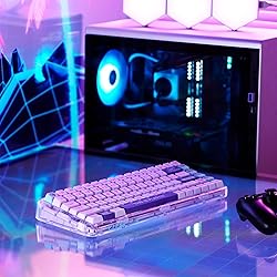 MelGeek Mojo84 Vaporwave Transparent Mechanical