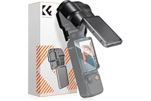 K&F CONCEPT Pocket 3 Protective Case Cover for DJI Osmo Pocket 3 / Xtra Muse, Plastic Gimbal Protector Lens Screen Protector 