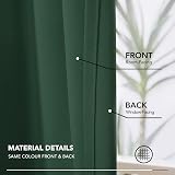 Deconovo Blackout Curtains Pencil Pleat Living Room 2 Panels 140 x 240 cm Dark view 8