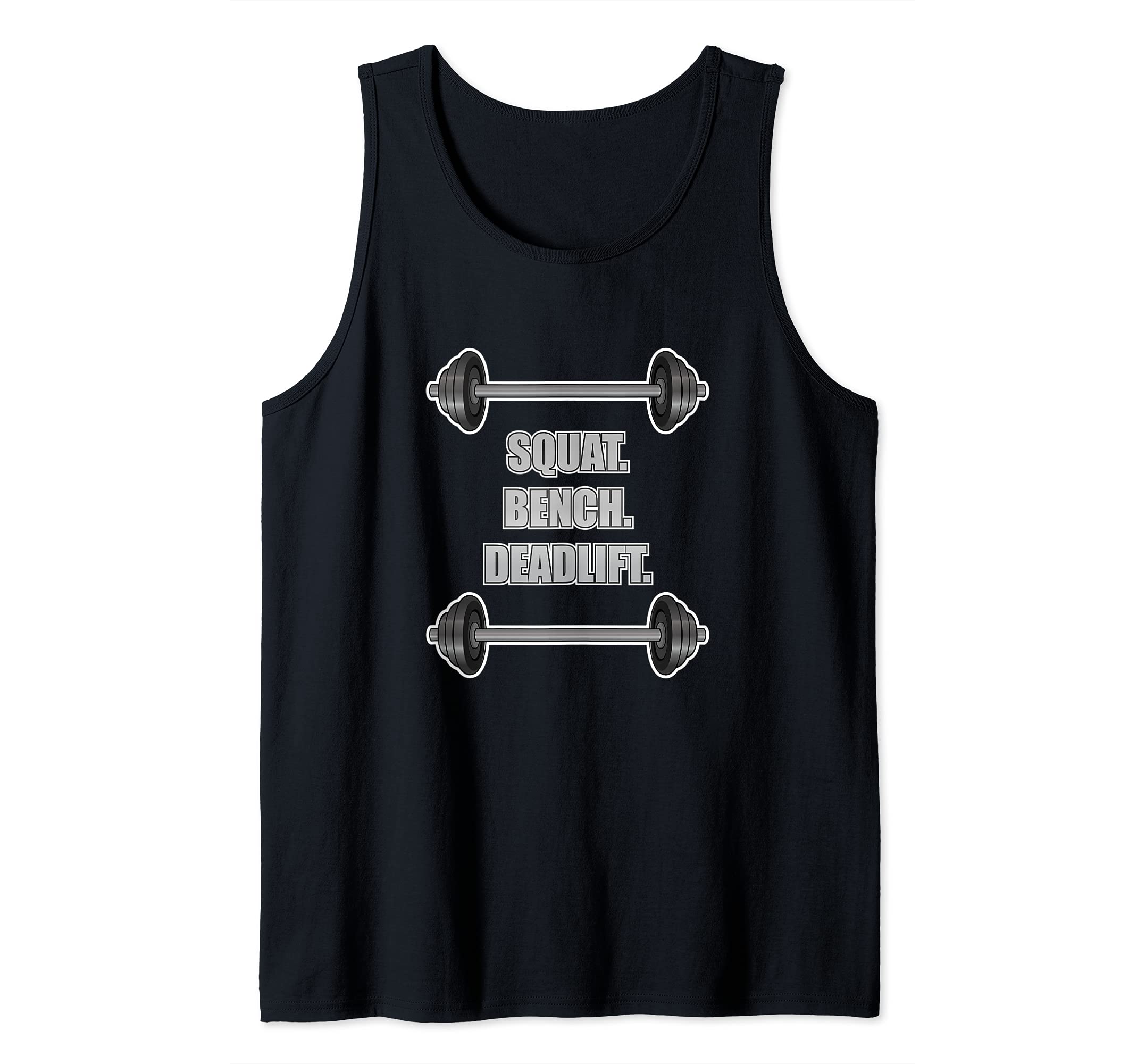 Powerlifting Weightlifting Barbell Squat Tank Top