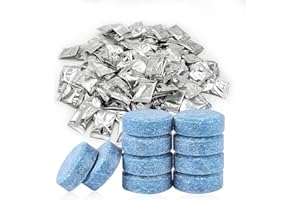 Yourkar 100 PCS Car Windshield Washer Tablets, Auto Glass Wiper Solid Cleaning Concentrated Tablets, Solid Effervescent Table