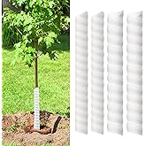 4/6/8/20 Pcs Tree Trunk Protector-2 Size Plastic Spiral Tree Guard Tree Trunk Protector Wrap Tree Bark Protector Tube Tree Wraps to Protect Bark Tree Saplings from Deer Cats Rodents Rabbit Mowers