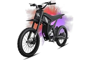 Bootime GT73/ GT73 Pro Electric Dirt Bike for Adults Teens - 3000W/ 2500W Motor 50/37 MPH High-Speed, 25" Fat Tires & Dual Removable Battery(60V/48V) | All-Terrain Off-Road eBike for Snow, Sand