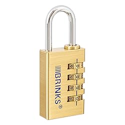 BRINKS - 30mm Solid Brass 4-Dial Resettable Padlock