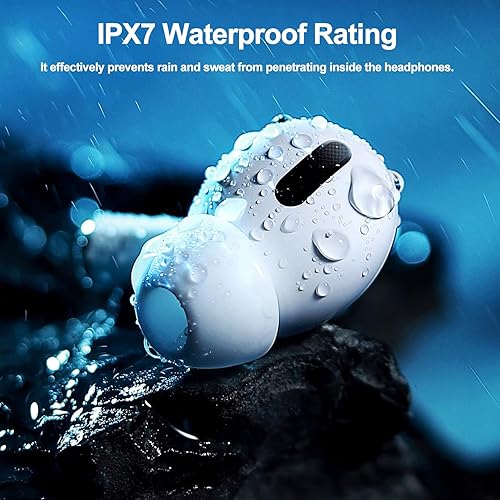 Bluetooth Headphones Running In The Rain With Airpods Noise