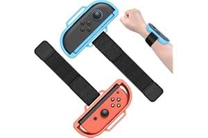 [𝐅𝐨𝐫 𝐒𝐰𝐢𝐭𝐜𝐡 𝟐/𝟏]- Wristbands for Just Dance 2026/2025 for Nintendo Switch 2/1 for Zumba Burn it Up, 2 Pack Wrist S