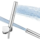 Homipro Chrome Brass 2 In 1 Function High Flow Handheld Shower Head Set High Pressure 7 Inch Chrome Finish Shower Head Spraye