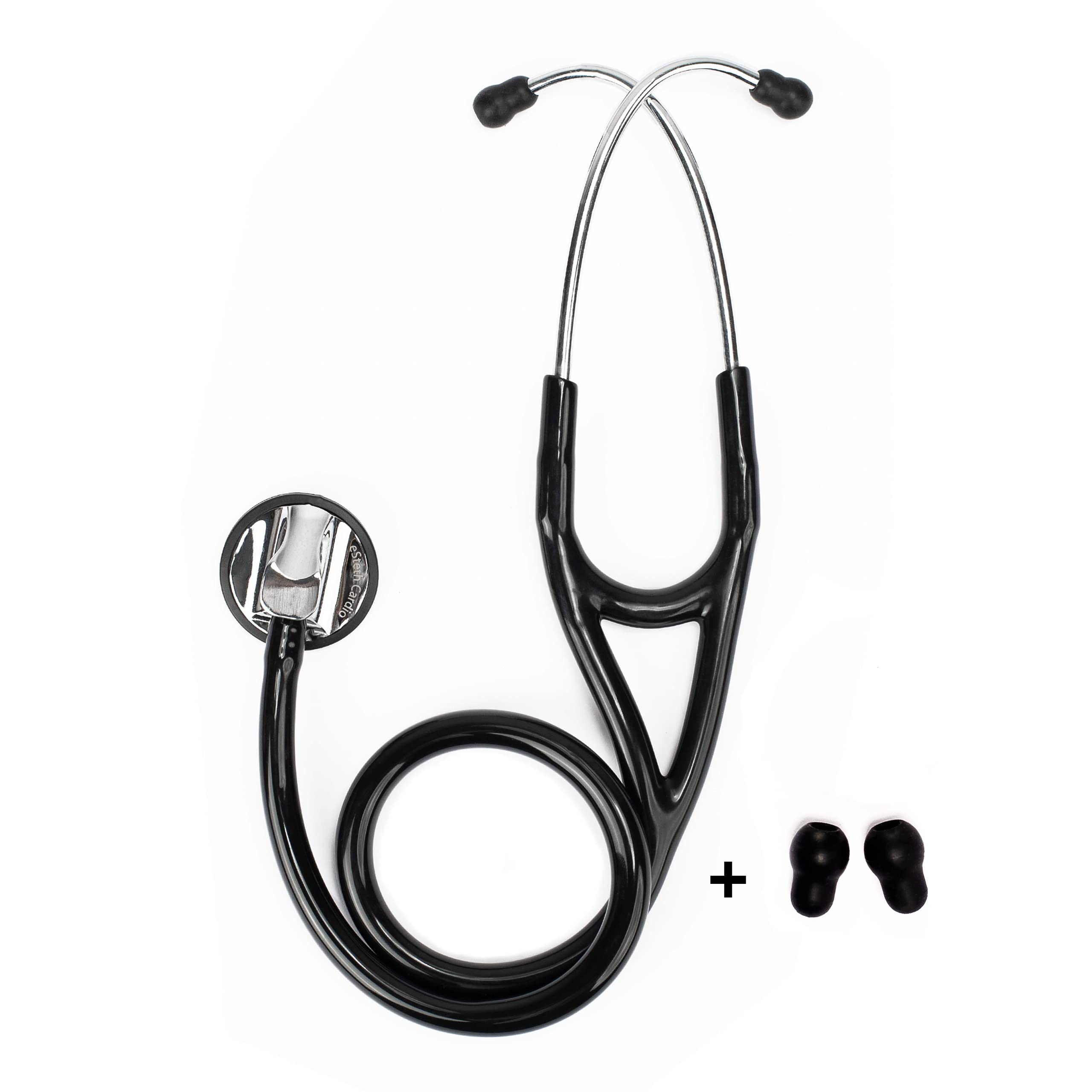 eSteth Cardio Stethoscope, Single head, Black