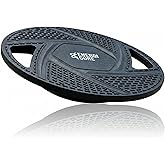 Balance Board for Adults – Stability Trainer for Home Workouts, Core Strength, and Coordination – Compact Balance Exercise Equipment for Fitness and Physical Therapy - Circular, Black